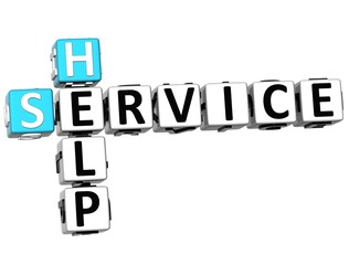 Poster - 3D Help Service Crossword