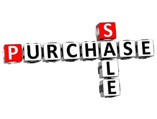Poster - 3D Sale Purchase Crossword