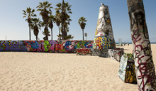 Art Walls On Venice Beach, Los Angeles, California, USA