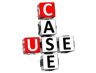 Leinwandbilder - 3D Case Use Crossword
