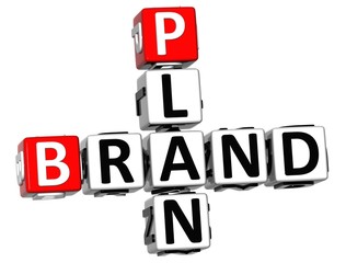 Poster - 3d brand plan crossword