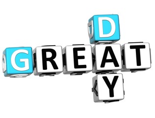 Poster - 3D Great Day Crossword