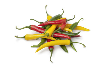 Wall Mural - Red, yellow and green chili peppers