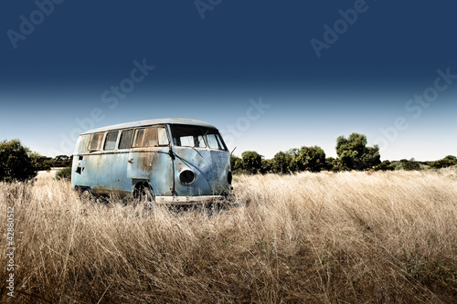 Obraz w ramie Abandoned Camper