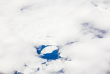 Fototapeta Na ścianę - sheet of ice floating on the arctic ocean
