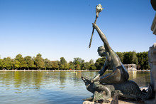 Bronze Siren,  Retiro Park, Madrid, Spain