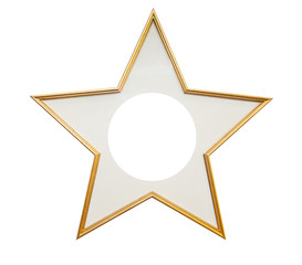 Wooden frame in star shape