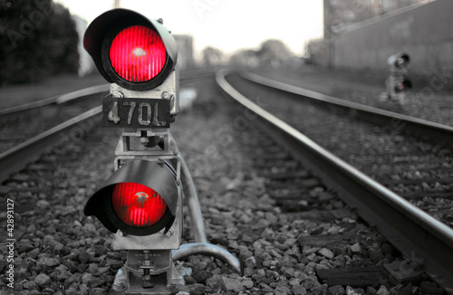 Naklejka nad blat kuchenny The Train Signal