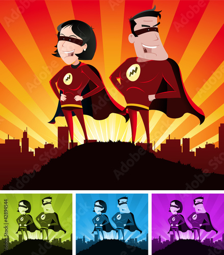 Super Heroes Male And Female