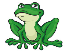 Cartoon Green Frog