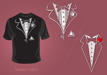 Tuxedo T-shirt Vector Design