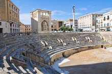 Roman Amphitheatre. Lecce. Puglia. Italy.