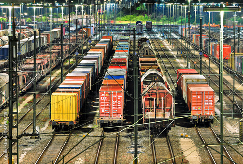 Naklejka ścienna Maschen Rangiebahnhof