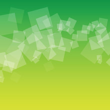 Abstract Green Squares Background