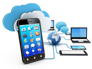 Cloud computing concept