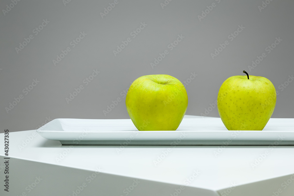 Single Two Apples two apples Stock Photo | Adobe Stock
