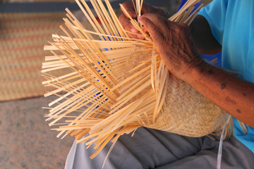 Wall Mural - Traditional bamboo weaving