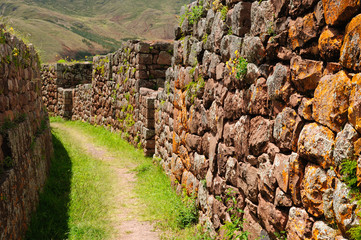 Wall Mural - Peru, Sacred Valley, Pisaq Inca ruins