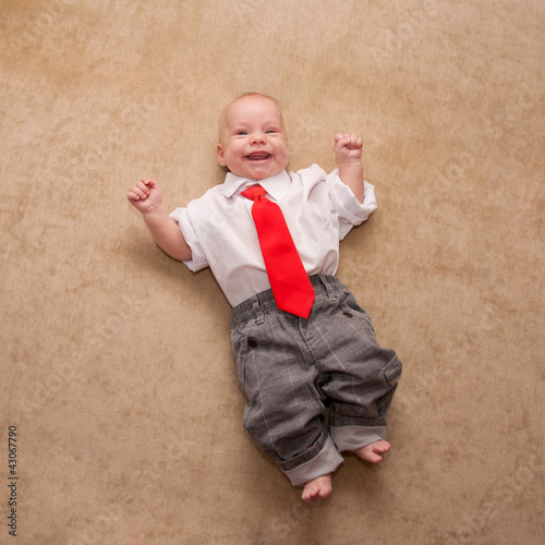 baby in business suit