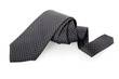 Elegant tie isolated on white, clipping path included