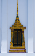 Wall Mural - thai art ancient design window old temple