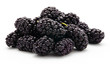 Heap of mulberry on white background