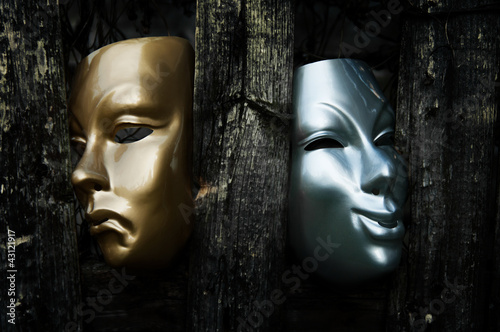Fotografie, Tablou Comedy and Tragedy - Drama Theater Masks