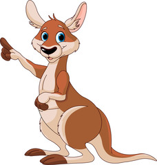 Sticker - Cartoon Kangaroo