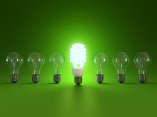energy saving light bulb