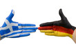 Deutschland und Griechenland geben sich die Hand