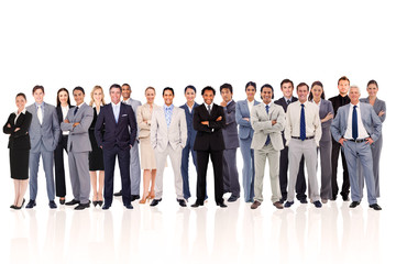 Aufkleber - Business people standing up