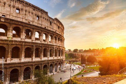 Naklejka na meble Coliseum at sunset