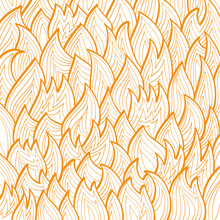 Linear Drawing Of The Orange Fire Pattern