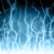 Abstract  lightning blue background