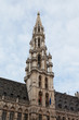 Town hall tower in Brussels close up