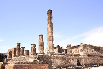 Canvas Print - ruins of pompeii