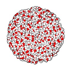 Canvas Print - methanol chemical composition (liquid sphere model)