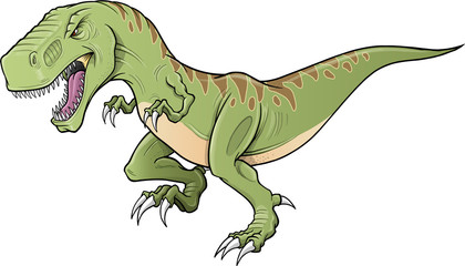 Poster - Tyrannosaurus Dinosaur Vector Illustration