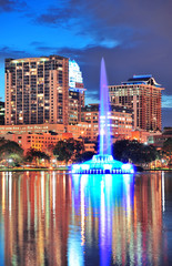 Fototapete - Fountain closeup in Orlando