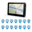 GPS navigator and icons