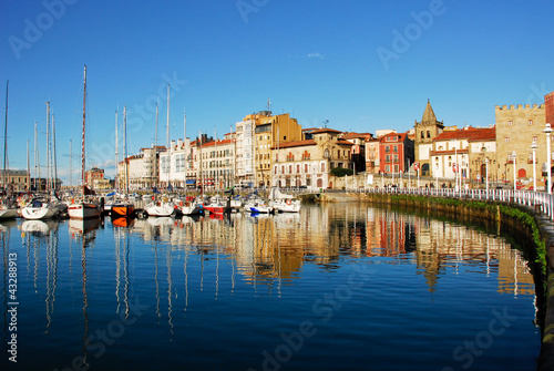 Marina of Gijon, Asturias (Spain) Fototapeta
