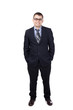 © GVS - young smiling businessman isolated on white background
