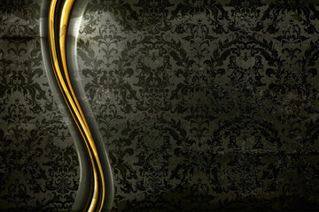 Sticker - Black Luxury Background, old-style