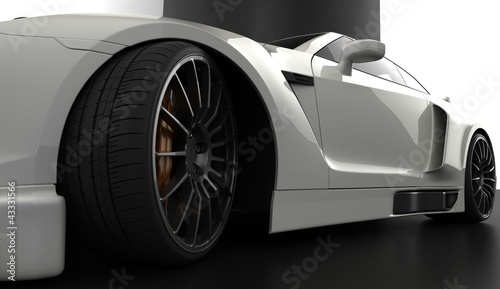 Naklejka - mata magnetyczna na lodówkę sport prototype car