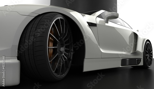 Nowoczesny obraz na płótnie sport prototype car