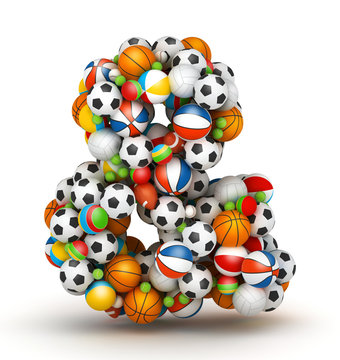Ampersand Sign , gaming balls alphabet