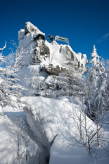 Poster - View point rock on Szczeliniec Mountain