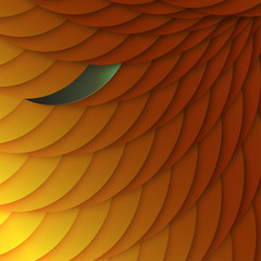 Poster - Abstract background of orange scales. Vector, EPS10