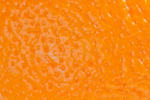 Macro Shot Of Orange Skin