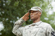 © Inti St Clair/Blend Images - Black soldier saluting